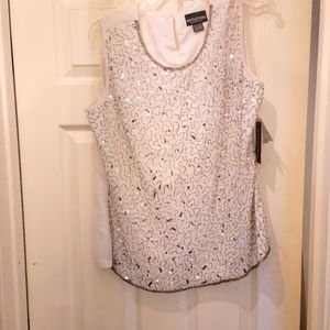 Notations Sequin Front Top NWT